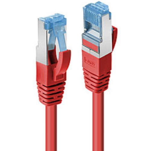 Lindy - Cavo patch - RJ-45 (M) a RJ-45 (M) - 10 m - SFTP, PiMF - CAT 6a - senza alogeni, stampato, antiaggrovigliamento - rosso